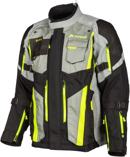 Текстильная мотокуртка Klim Badlands Pro черно-серо-флуоресцентно-желтая L