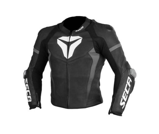 SECA SRS II шкіряна куртка чорно-сіра БЕЗКОШТОВНО