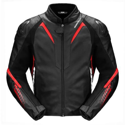 Кожаная куртка Spidi NKD-1 черно-красная 62