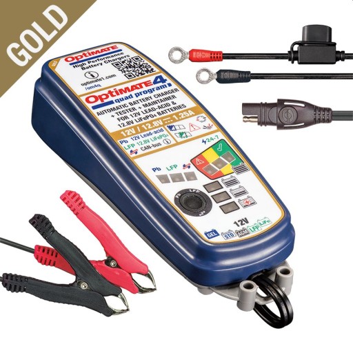 ЗАРЯДНОЕ УСТРОЙСТВО OPTIMATE 4 12 В 1,25 А 4-60 Ач AGM GEL STD 2-15 Ач