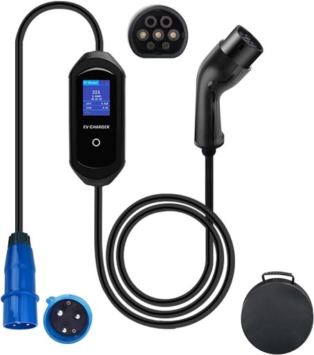 АВТОМОБИЛЬНОЕ ЭЛЕКТРОЗАРЯДНОЕ УСТРОЙСТВО 8А-32А 7 кВт ТИП 2 AWESAFE