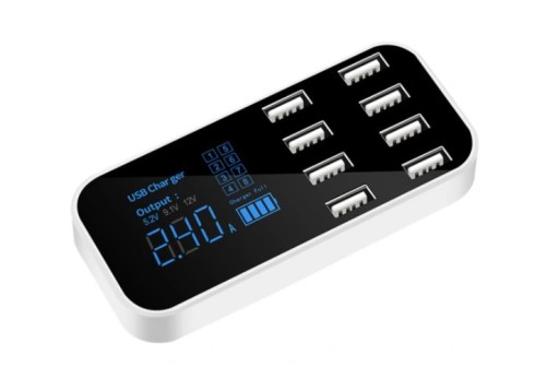 Автомобільний зарядний пристрій A9s 8 портів USB