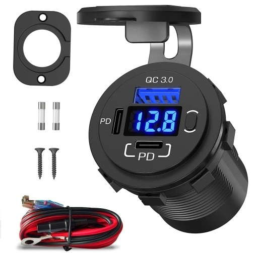 6CR01356 - АВТОМОБІЛЬНИЙ ЗАРЯДНИЙ ПРИСТРІЙ QUICK CHARGE QC PD 20W