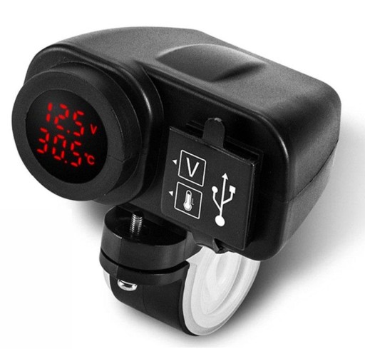 2.1A, - USB ЗАРЯДНИЙ ПРИСТРІЙ 2.1 A ВОЛЬТМЕТР ТЕРМОМЕТР ДЛЯ ДВИГУНА