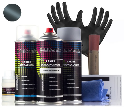 Автомобільна фарба спрей + праймер + Безбарвний Citroen EZW EZWD Gris Fer