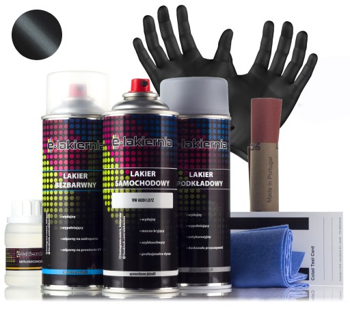 АВТОМОБІЛЬНА ФАРБА СПРЕЙ + ПРОЗОРНА ГРУНТОВКА VW AUDI LX7Z