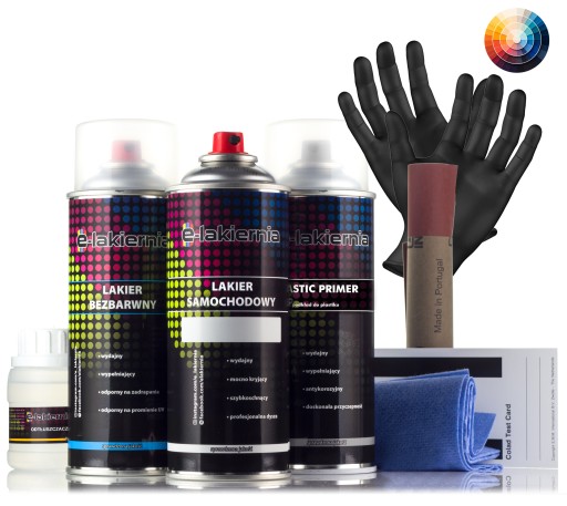 НАБІР АВТОМОБІЛЬНОЇ ФАРБИ ДЛЯ ПЛАСТИКУ БУДЬ-ЯКОГО КОЛЬОРУ ЕЛЕКТРОННА ФАРБА