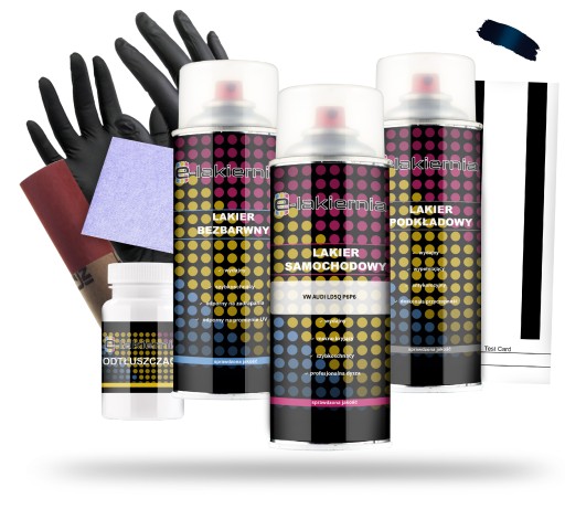 АВТОМОБІЛЬНА ФАРБА VW AUDI LD5Q P6P6 + ПРОЗОРНА + СПРЕЙ-ПРАЙМЕР 400 мл