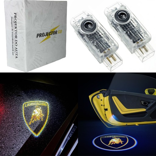 LAMBORGHINI 2X LED LOGO LIGHT ПРОЕКТОР Urus Huracan Aventator Gallardo