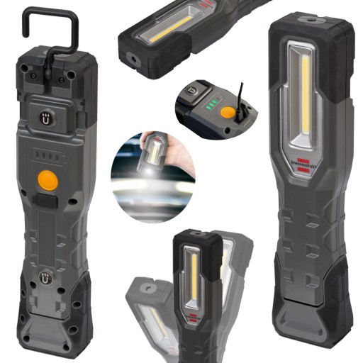 ФОНАРЬ АККУМУЛЯТОРНЫЙ ДЛЯ МАСТЕРСКОЙ ФОНАРЬ НА МЕХАНИЧЕСКОМ МАГНИТНОМ КРЮКЕ