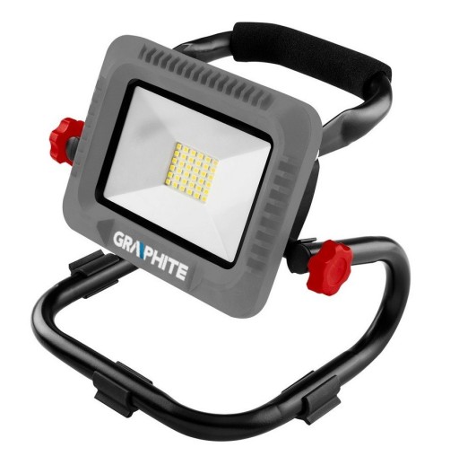 СТРОИТЕЛЬНАЯ ЛАМПА СВЕТОДИОДНАЯ ЛАМПА-ОТРАЖАТЕЛЬ НА АККУМУЛЯТОРЕ 18В ГРАФИТ БЕЗ АККУМУЛЯТОРА