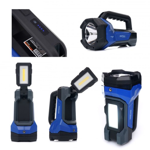 СТРОИТЕЛЬНАЯ ЛАМПА ДЛЯ МАСТЕРСКОЙ АККУМУЛЯТОРНЫЙ СВЕТОДИОДНЫЙ ФОНАРЬ 1000 Лм 8000 мАч USB-C