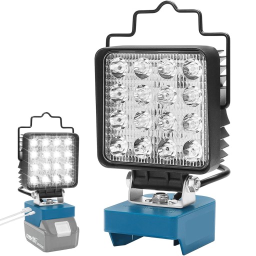 ЛАМПА ДЛЯ MAKITA 18V Прожектор 48W 4800LM LED РАБОТАЕТ С 2 уровнями яркости