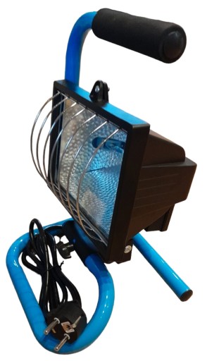 ПОРТАТИВНА ГАЛОГЕННА ЛАМПА 500 ВТ + ГАЛОГЕННА ЛАМПА РОЗЖАРЮВАННЯ