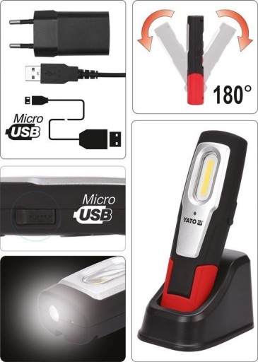 ЛАМПА ДЛЯ МАСТЕРСКОЙ, СТРОИТЕЛЬНАЯ ЛАМПА, РЕФЛЕКТОР LED 600LM YATO