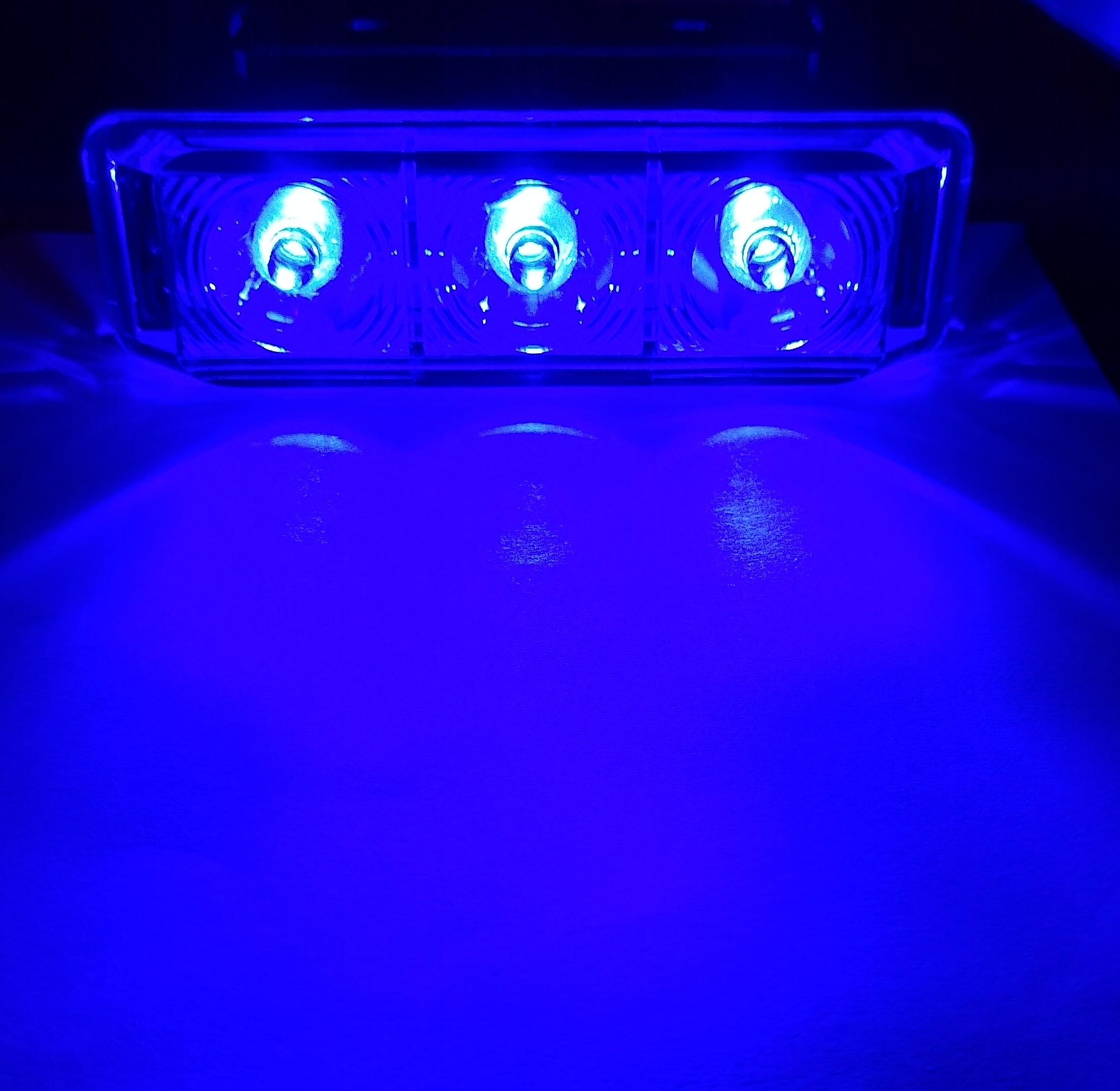 12 / 24V 3xsmd Світлодіодний світильник синій миготливий