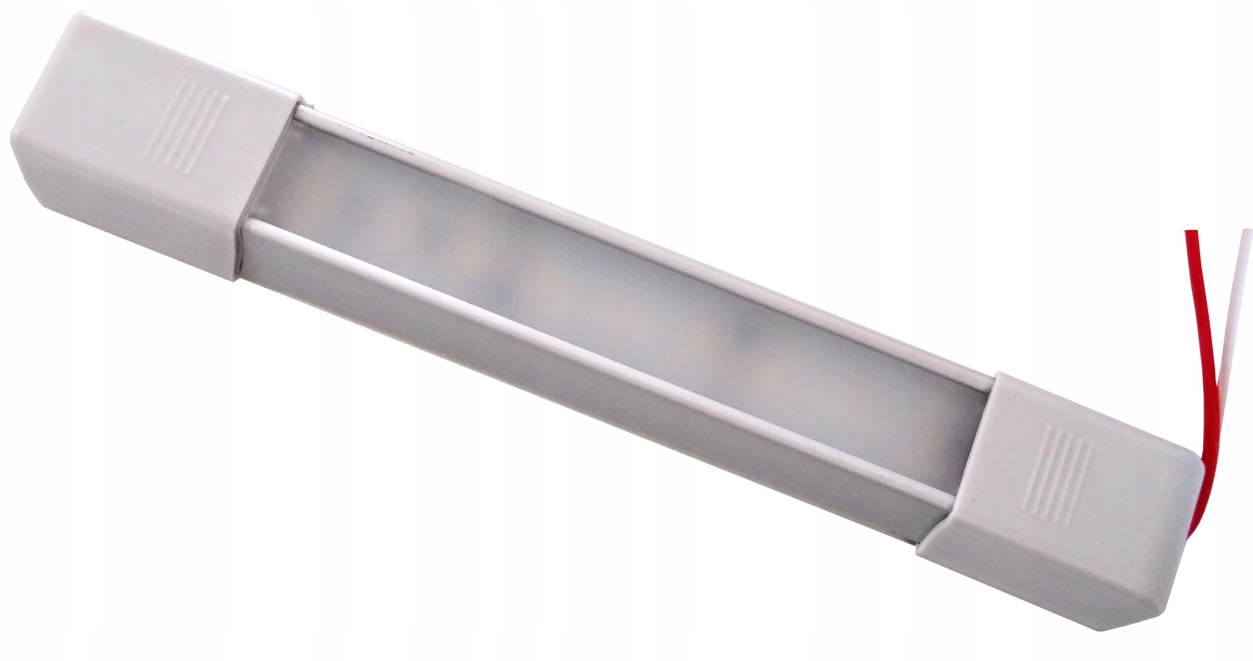 Світлодіодна лампа 72XSMD 12-28V біла з вимикачем