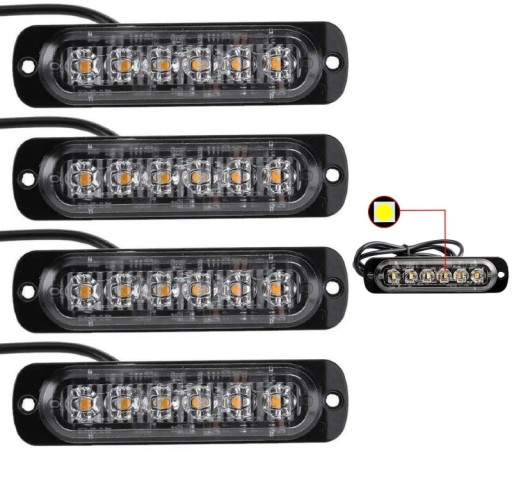 6 - Світлодіодний строб аварійна лампа допомога Евакуатор X4