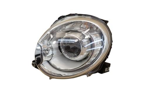 LAMPA PRZÓD PRZEDNIA FIAT 500 52088878 SPRYSK 52059137 ABARTH XENON - ЛІХТА ПЕРЕДНЯ ЛІВА FIAT 500 52088878 КОМПЛЕКТ 52059137 ABARTH XENON