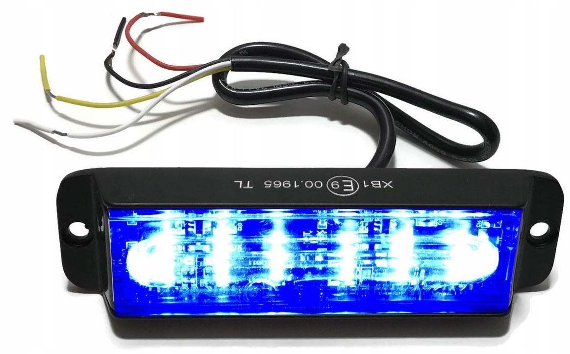 6 LED STROBE FLASH ПРЕДУПРЕЖДЕНИЕ ЛАМПА СИНИЙ