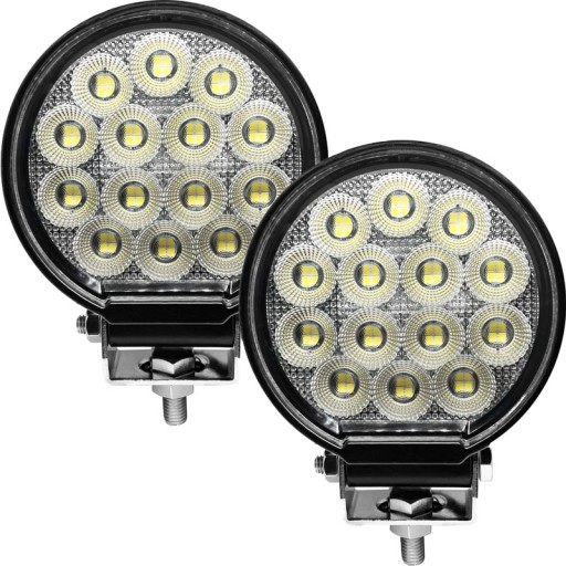 TT.13356-DT - ГАЛОГЕННАЯ РАБОЧАЯ ЛАМПА 56 LED 12V 24V СВЕТОДИОДНЫЙ ПРОЖЕКТОР OSRAM КРУГЛЫЙ ПОЛНЫЙ КОМПЛЕКТ