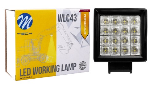 WLC43 - РОБОЧА ЛАМПА LED CREE GALOGEN 45W 12-24V 2500 Lm