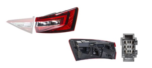 3V9945208A - Лампа задняя часть Skoda Superb 15-3V9945208A Новый закон