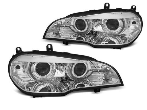 LPBMJ9, TTLPBMJ9 - ЛАМПИ BMW X5 E70 07-10 AE DRL LED ХРОМ AFS ХІД