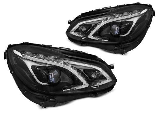 LPMEC0 - MERCEDES W212 ЛАМПИ 13-16 BLACK FULL LED LIFT DRL