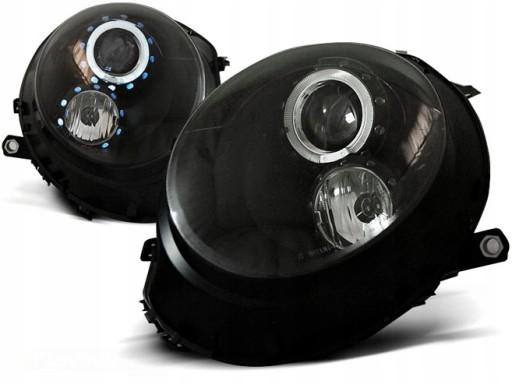 LPMC06 - MINI COOPER R56 ЛАМПИ 06-14R BLACK LED RINGS