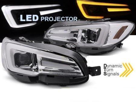 TTLPSU15 - SUBARU WRX 14-22 ХРОМОВАНІ ЛІХТАРІ СВІТЛОДІОДНІ