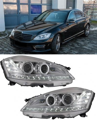 JHLMBW221FWBM - ПЕРЕДНИЕ ФОНАРИ MERCEDES S W221 05-09 FACELIFT LOOK