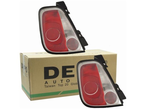 Задні світильники Fiat 500 09- кабріолет