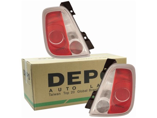 661-1931L3LD-UE - Задние фонари fiat 500 09- кабриолет