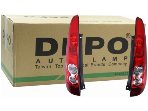 431-1966L-UE - Задні ліхтарі ford fiesta v mk5 01-08 liftback