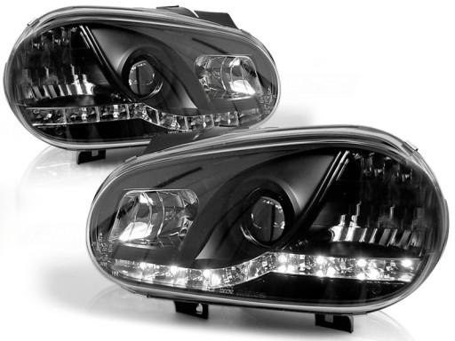 LPVW86 - ЛАМПЫ VW GOLF 4 IV 98-04R ДНЕВНОЙ СВЕТ LED SONAR BLK