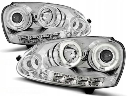 LPVWB7 - VW GOLF LAMPS 5 V 03-08R LED SONAR ХРОМИРОВАННЫЕ КОЛЬЦА