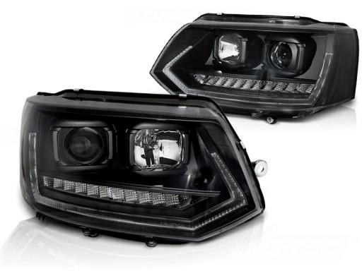 LPVWS6 - VW T5 GP 10-15R LED ДЕННІ ХОДОВІ ЛАМПИ RL DYNAMIC ЧОРНІ