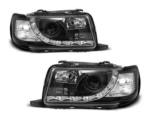 LPAU40 - ЛІХТАРІ ПЕРЕДНІ AUDI 80 B4 91-96 BLACK LED діодні