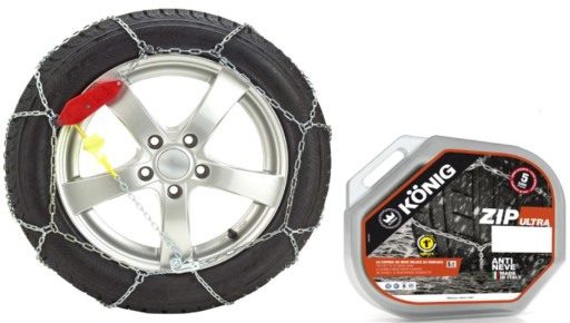 Ланцюги konig zip ultra 9 102 215/65r16 255/35r18 245/35r19 натягувач