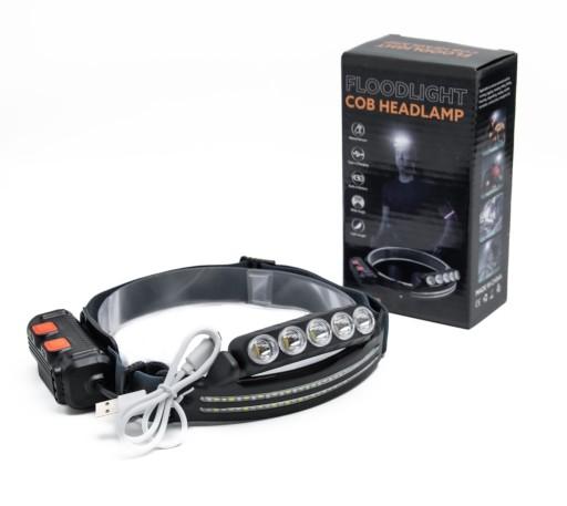 СВІТЛОДІОДНИЙ НАЛОБНИЙ ЛІХТАР USB COB MOTION SENSOR