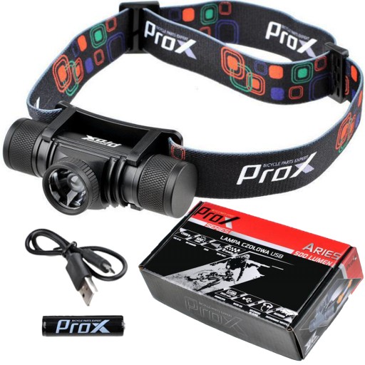 Налобный фонарь Prox ARIES 500LM 2600mAh USB ZOOM