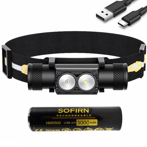 SOFIRN H25LR ПРОФЕССИОНАЛЬНАЯ ФАРА 500лм БЕЛЫЙ И КРАСНЫЙ СВЕТ