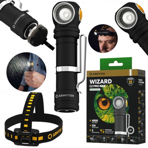 Налобный фонарь WHITE COLD WIZARD C2 Pro MAX ARMYTEK 4000 мощный