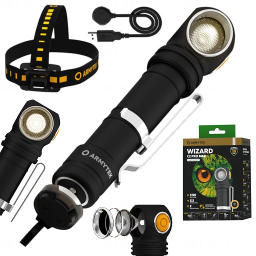 Налобный фонарь WIZARD C2 Pro MAX AKU LED 3720LM