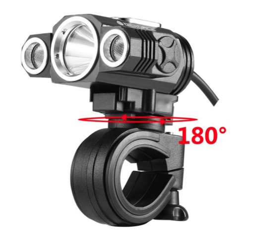 1x XM-L T6 Світлодіодний фара для велосипеда 2XXPE AKU