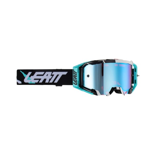 LEATT VELOCITY GOGGLE 5.5 IRIZ ACID TIGER BLUE ЗЕРКАЛЬНЫЙ СИНИЙ / РОЗОВЫЙ