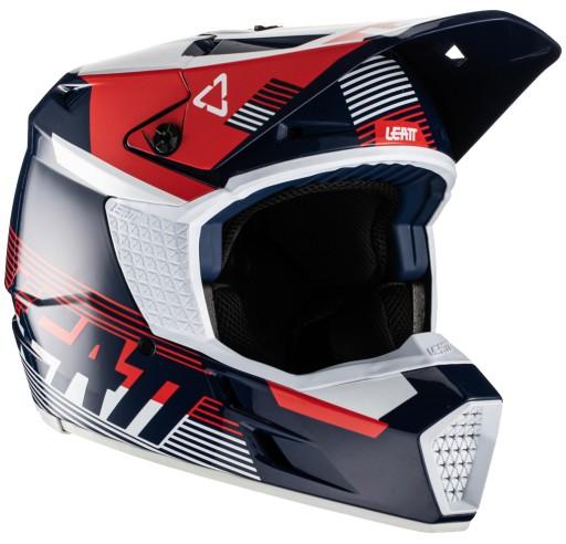 LEATT ENDURO HELMET 3.5 V22 HELMET AQUA NAVY RED L