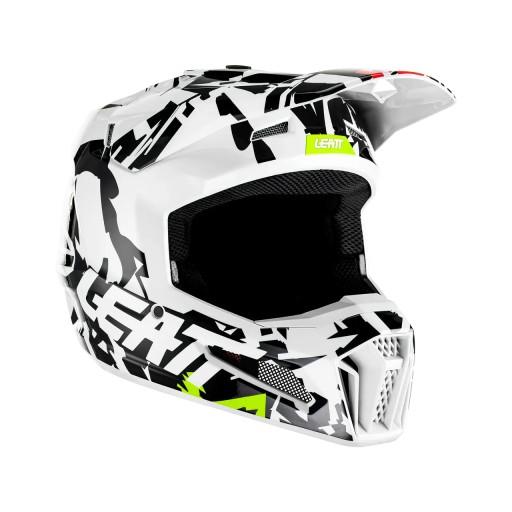 LEATT MOTO HELMET 3.5 JUNIOR (ДИТЯЧИЙ) V23 HELMET ZEBRA M (51-52 см)