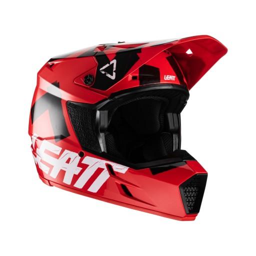 LEATT MOTO HELMET 3.5 V22 RED RED/BLACK розмір L